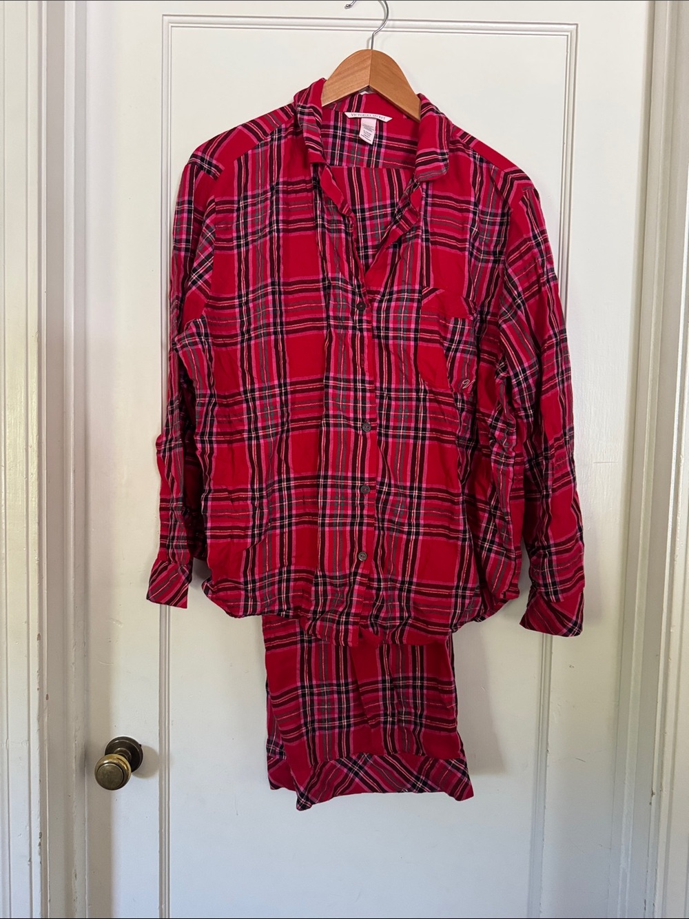 Victoria's Secret Red Plaid Pajama Set